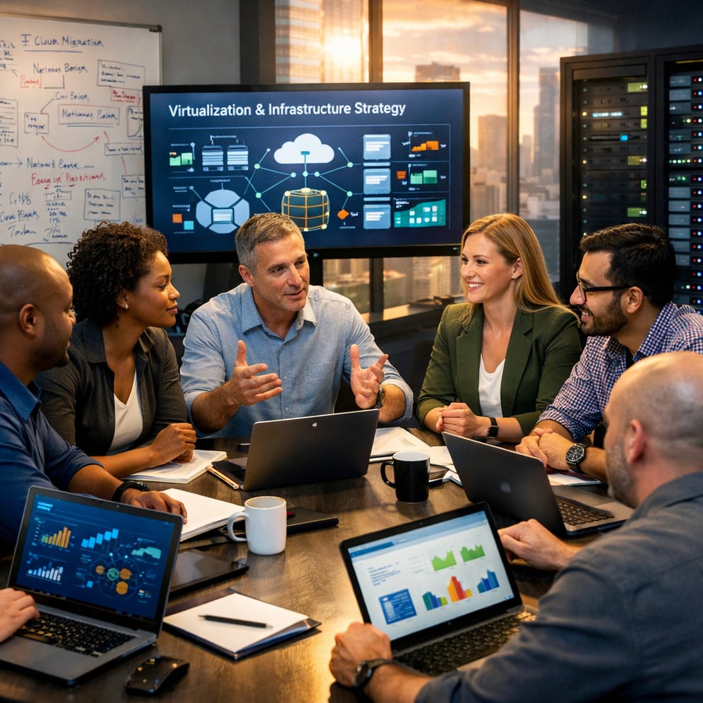 https://534183.fs1.hubspotusercontent-na1.net/hubfs/534183/AI-Generated%20Media/Images/In%20a%20sleek%20modern%20office%20a%20diverse%20group%20of%20IT%20professionals%20huddles%20around%20a%20large%20conference%20table%20animatedly%20discussing%20strategies%20for%20virtualizati-1.png