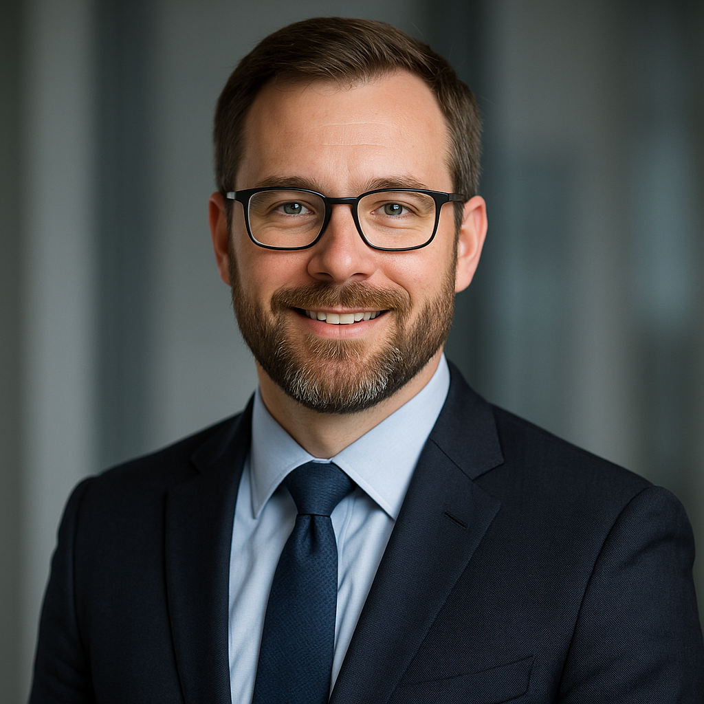 Professional headshot of David Wilson Director of Operations at TechSmart Solutions No visible text no words no letters